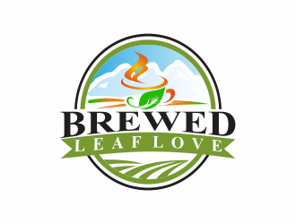 Brewed Leaf Love logo design by cahyobragas