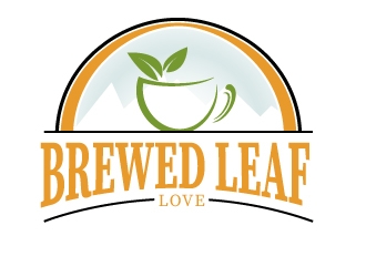 Brewed Leaf Love logo design by Upoops