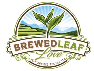Brewed Leaf Love logo design by REDCROW