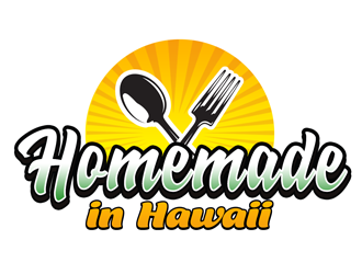 Homemade in Hawaii logo design by kunejo