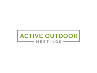 Active Outdoor Meetings logo design by mbamboex