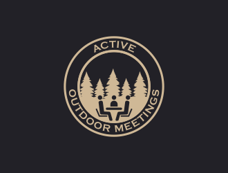 Active Outdoor Meetings logo design by DeyXyner