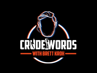 Crude Words with Brett Kroh  logo design by Eliben