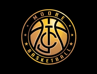 JC Moore Basketball logo design by Sandip