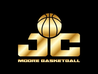 JC Moore Basketball logo design by aryamaity
