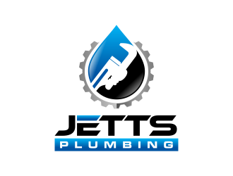 JETTS Plumbing logo design by mutafailan
