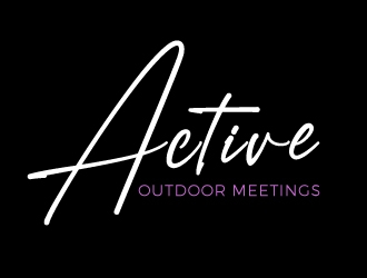 Active Outdoor Meetings logo design by gilkkj