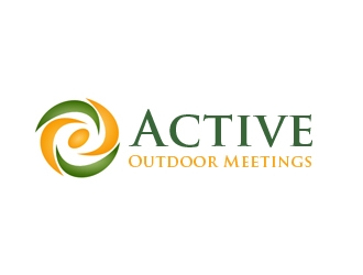 Active Outdoor Meetings logo design by nikkl