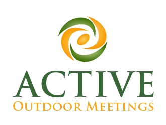 Active Outdoor Meetings logo design by nikkl