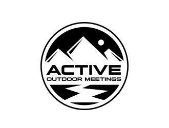 Active Outdoor Meetings logo design by adm3