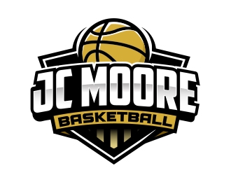 JC Moore Basketball logo design by adm3