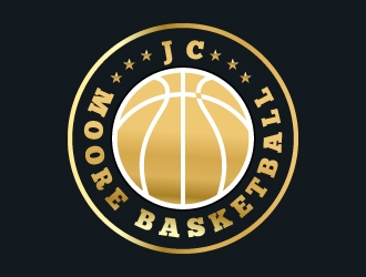 JC Moore Basketball logo design by aryamaity