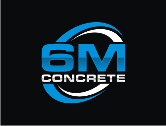 6M Concrete logo design by carman