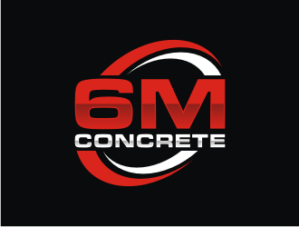 6M Concrete logo design by carman