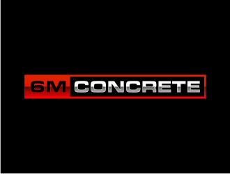 6M Concrete logo design by puthreeone