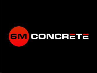 6M Concrete logo design by puthreeone