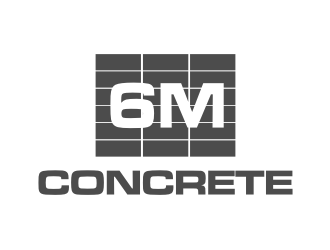 6M Concrete logo design by wa_2