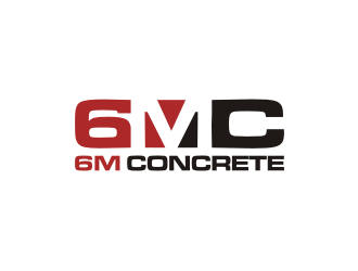 6M Concrete logo design by rief