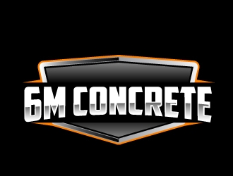 6M Concrete logo design by AamirKhan