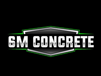6M Concrete logo design by AamirKhan