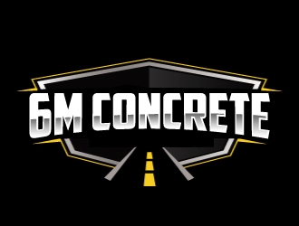 6M Concrete logo design by AamirKhan