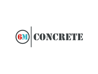 6M Concrete logo design by Diancox