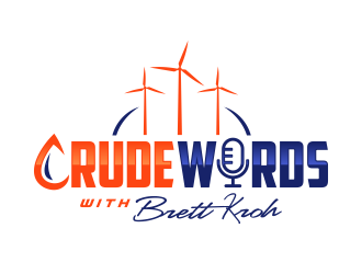 Crude Words with Brett Kroh  logo design by Gopil