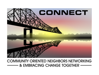 C.O.N.N.E.C.T. (Community Oriented Neighbors Networking & Embracing Change Together) logo design by cintoko