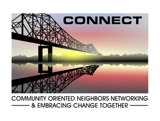 C.O.N.N.E.C.T. (Community Oriented Neighbors Networking & Embracing Change Together) logo design by cintoko