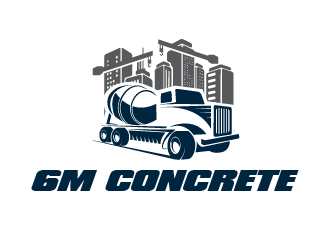 6M Concrete logo design by PRN123