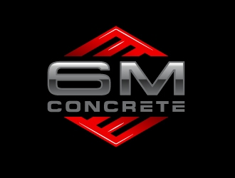 6M Concrete logo design by josephope