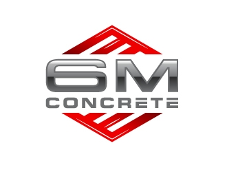 6M Concrete logo design by josephope