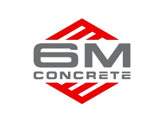 6M Concrete logo design by josephope