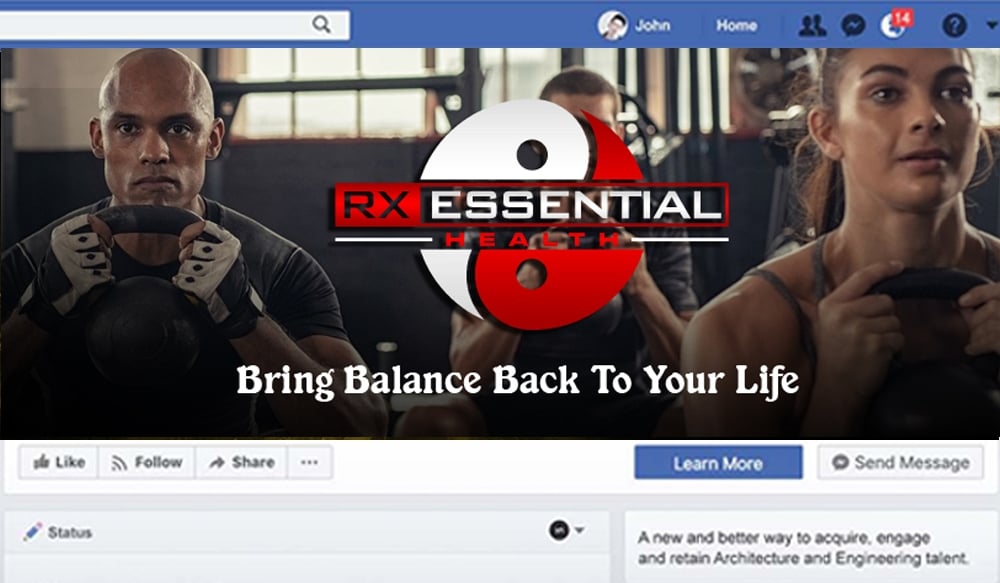 Rx Essential Health logo design by PANTONE