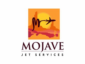 Mojave Jet Services logo design by up2date
