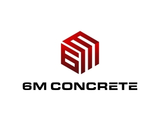 6M Concrete logo design by Popay