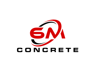 6M Concrete logo design by uptogood