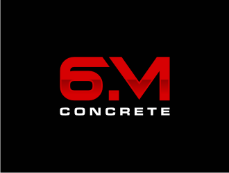 6M Concrete logo design by uptogood