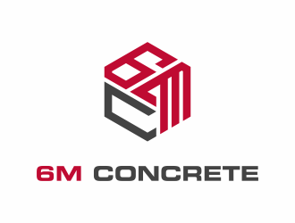 6M Concrete logo design by Renaker