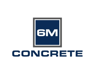 6M Concrete logo design by gilkkj