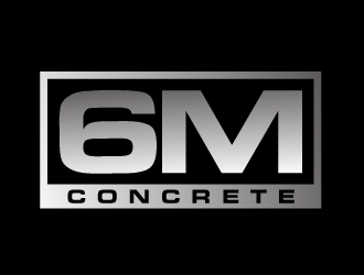 6M Concrete logo design by gilkkj