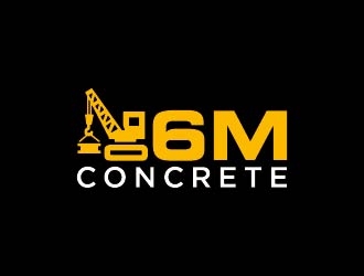 6M Concrete logo design by Aslam