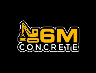 6M Concrete logo design by Aslam