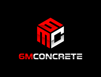 6M Concrete logo design by yunda