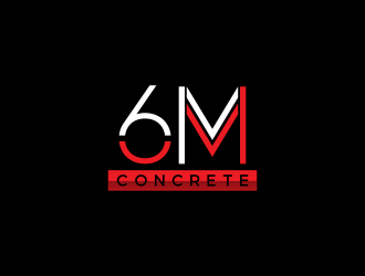6M Concrete logo design by graphicstar