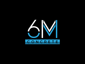 6M Concrete logo design by graphicstar