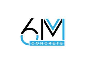 6M Concrete logo design by graphicstar