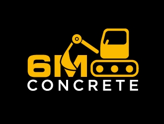 6M Concrete logo design by Aslam