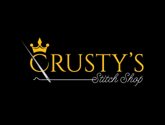 Crusty’s Stitch Shop logo design by Suvendu