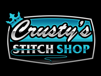 Crusty’s Stitch Shop logo design by Gopil